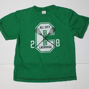 3/$15 🌻Gymboree green lacrosse tshirt